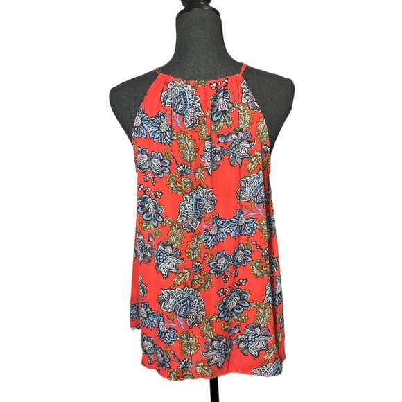 Collective Concepts Krissa Keyhole Halter Sleeveless Blouse Size Medium - Picture 3 of 7